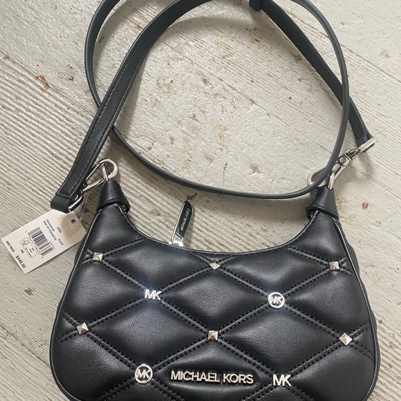 black mini zip pouchette michael kors never used ct only - Picture 3 of 3